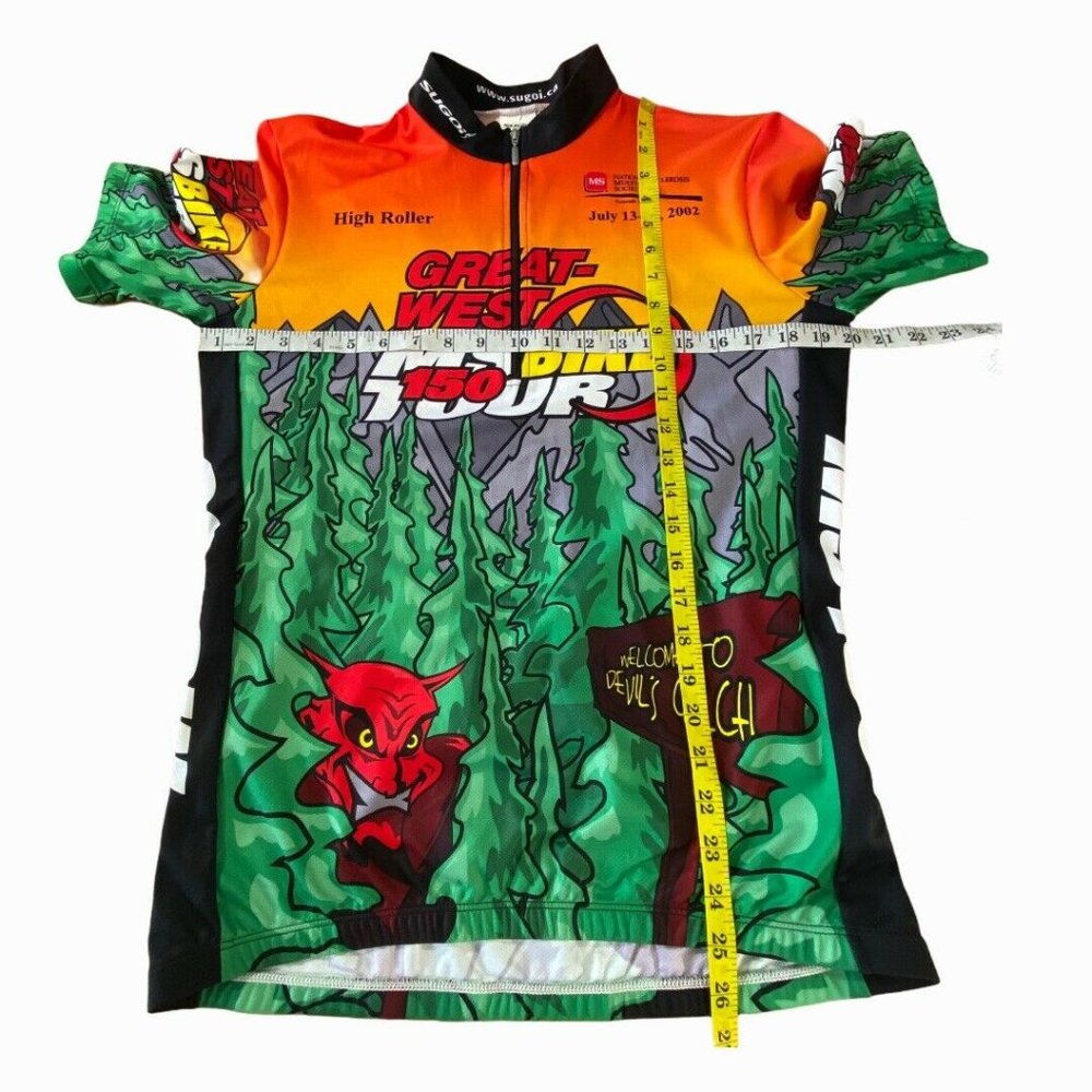 Sugoi Medium Devils Gulch MS Cycle Spin Jersey Zip - Picture 8 of 12